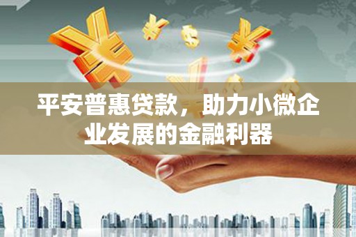 屏边平安普惠贷款，助力小微企业发展的金融利器