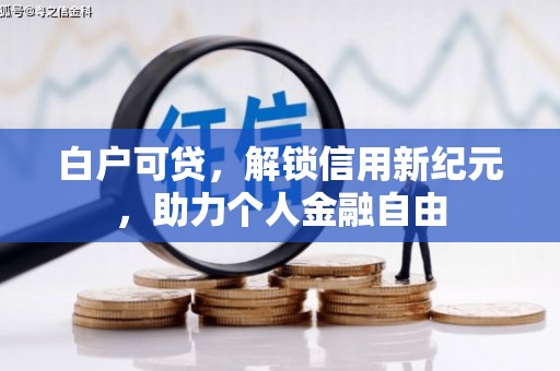 屏边白户可贷，解锁信用新纪元，助力个人金融自由