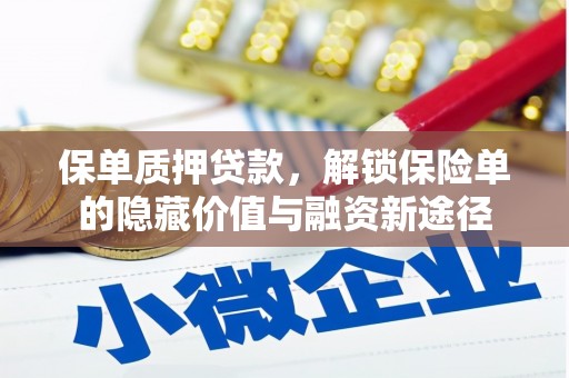 屏边保单质押贷款，解锁保险单的隐藏价值与融资新途径