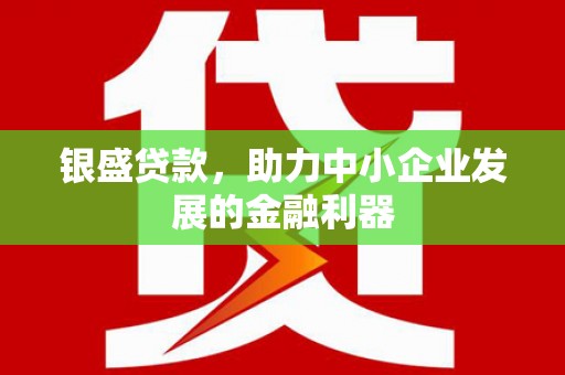 屏边银盛贷款，助力中小企业发展的金融利器