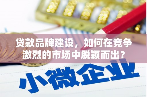 屏边贷款品牌建设，如何在竞争激烈的市场中脱颖而出？