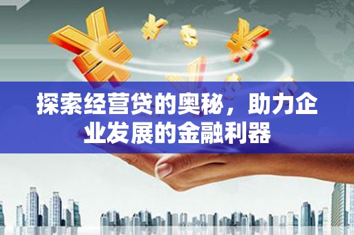 屏边探索经营贷的奥秘，助力企业发展的金融利器