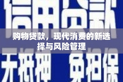 屏边购物贷款，现代消费的新选择与风险管理