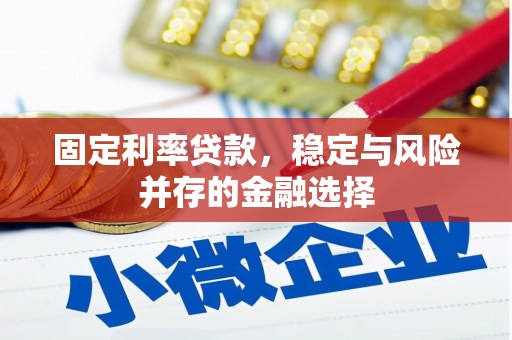 屏边固定利率贷款，稳定与风险并存的金融选择