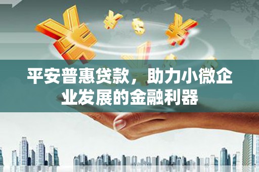 屏边平安普惠贷款，助力小微企业发展的金融利器