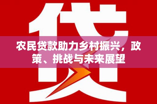 屏边农民贷款助力乡村振兴，政策、挑战与未来展望