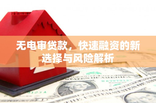 屏边无电审贷款，快速融资的新选择与风险解析