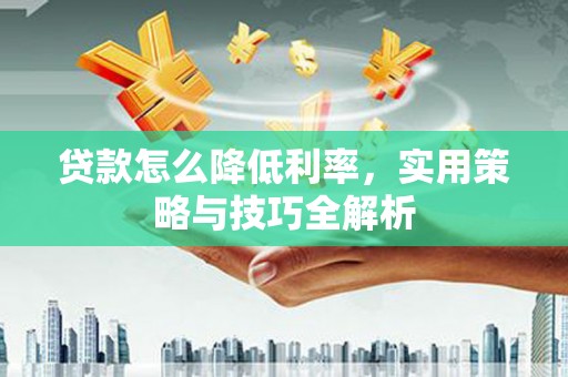 屏边贷款怎么降低利率，实用策略与技巧全解析
