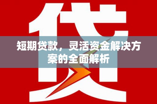 屏边短期贷款，灵活资金解决方案的全面解析