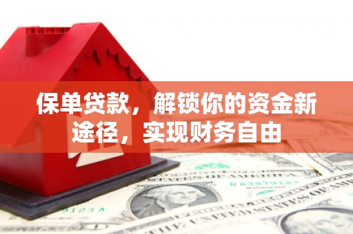 屏边保单贷款，解锁你的资金新途径，实现财务自由
