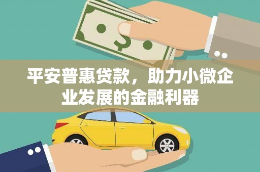 屏边平安普惠贷款，助力小微企业发展的金融利器