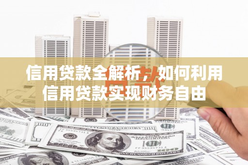屏边信用贷款全解析，如何利用信用贷款实现财务自由