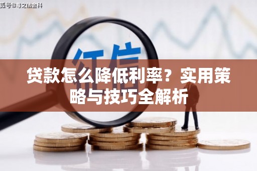 屏边贷款怎么降低利率？实用策略与技巧全解析
